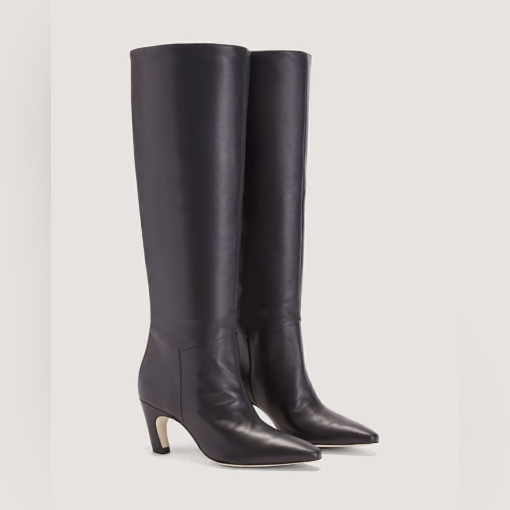 NEW Everlane The Knee-High Banana Heel Boot black - Picture 2 of 11